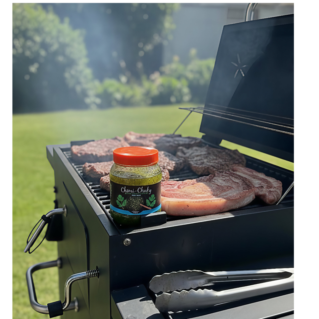 Ilustración decorativa de estilo parrilla de ChimiChuky